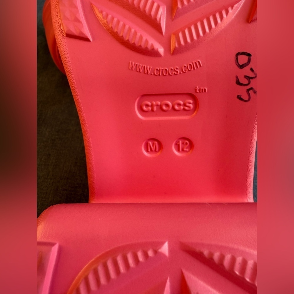 Crocs Siren Clogs Men’s SZ 12 Woman’s SZ 14 Pink High Heel Platform Comfort Shoe - Picture 8 of 9
